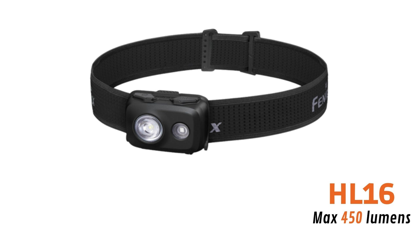 Fenix HL16 BLACK INTEGRAL - 450 lumens - Spéciale forces de l'ordre - Revendeur Officiel Lampes FENIX depuis 2008 | Votre Boutique en ligne FENIX®