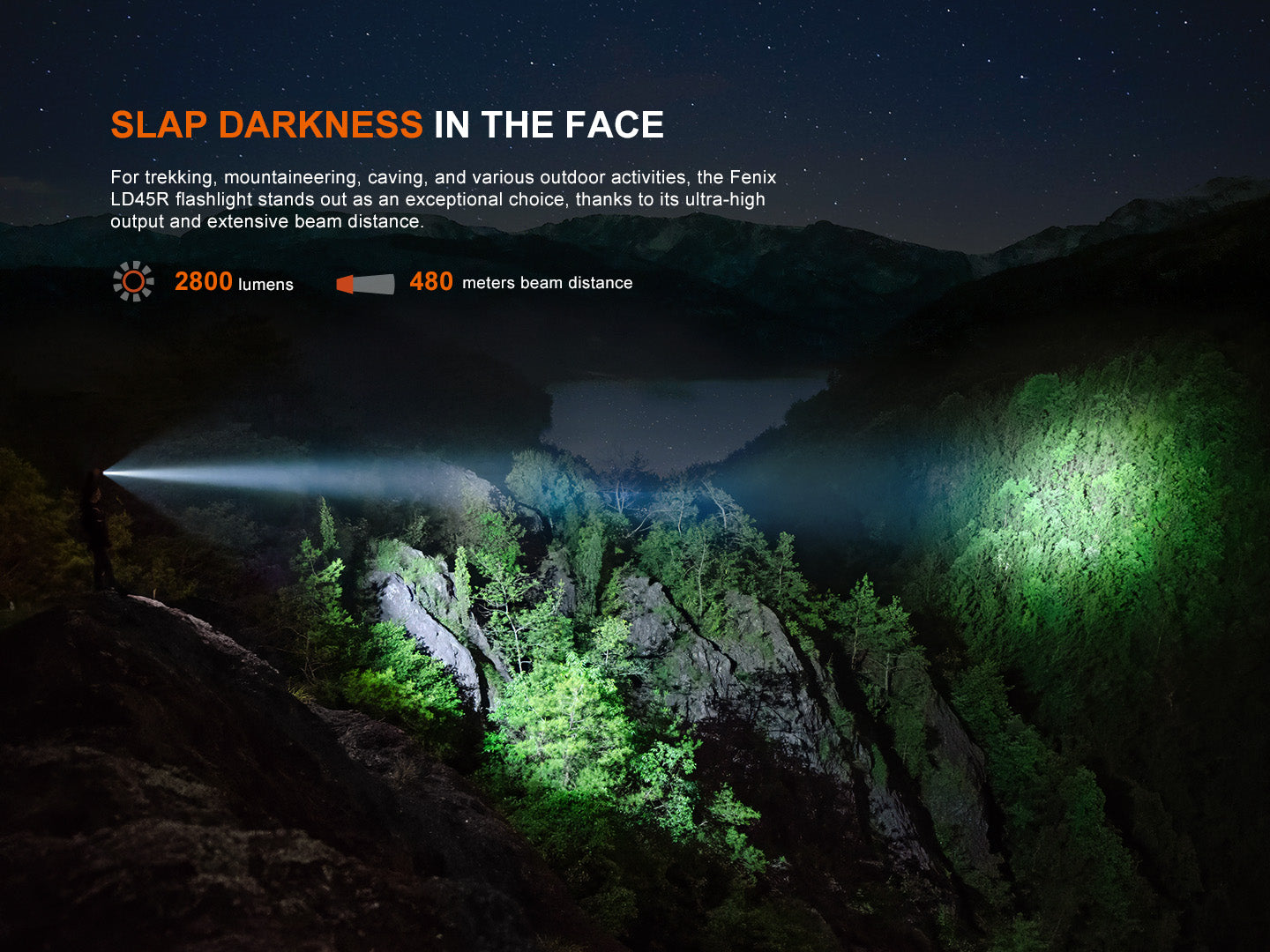 Fenix LD45R - Lampe de poche extérieure à mise au point numérique - 2800 lumens - Revendeur Officiel Lampes FENIX depuis 2008 | Votre Boutique en ligne FENIX®