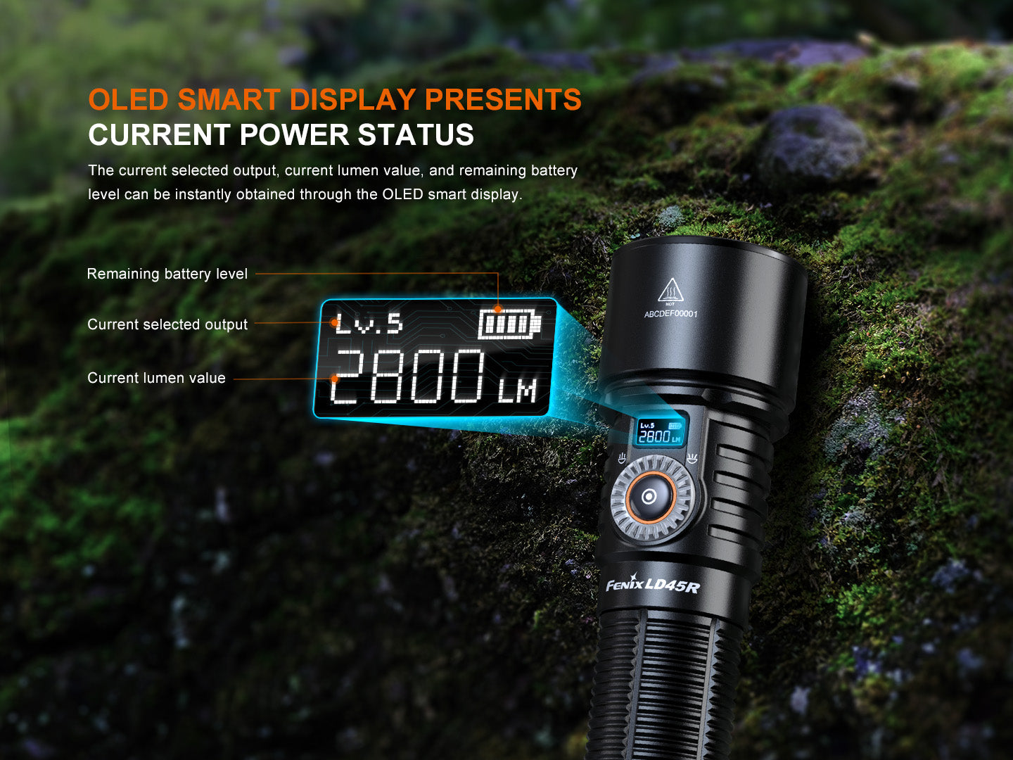Fenix LD45R - Lampe de poche extérieure à mise au point numérique - 2800 lumens - Revendeur Officiel Lampes FENIX depuis 2008 | Votre Boutique en ligne FENIX®