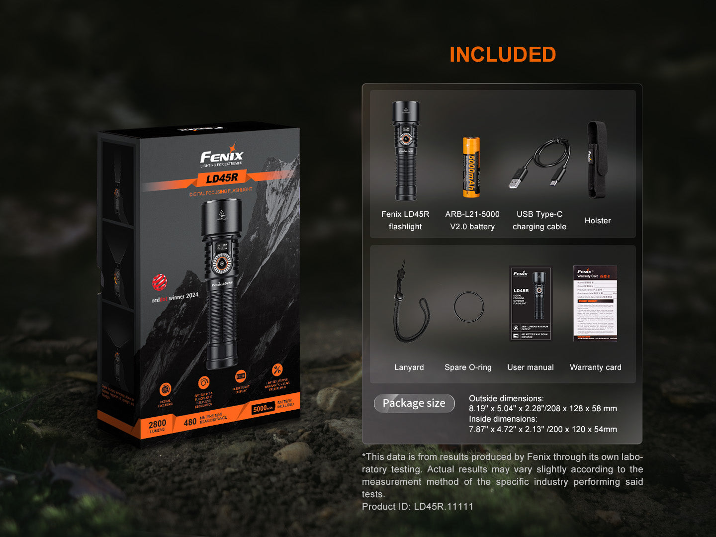 Fenix LD45R - Lampe de poche extérieure à mise au point numérique - 2800 lumens - Revendeur Officiel Lampes FENIX depuis 2008 | Votre Boutique en ligne FENIX®