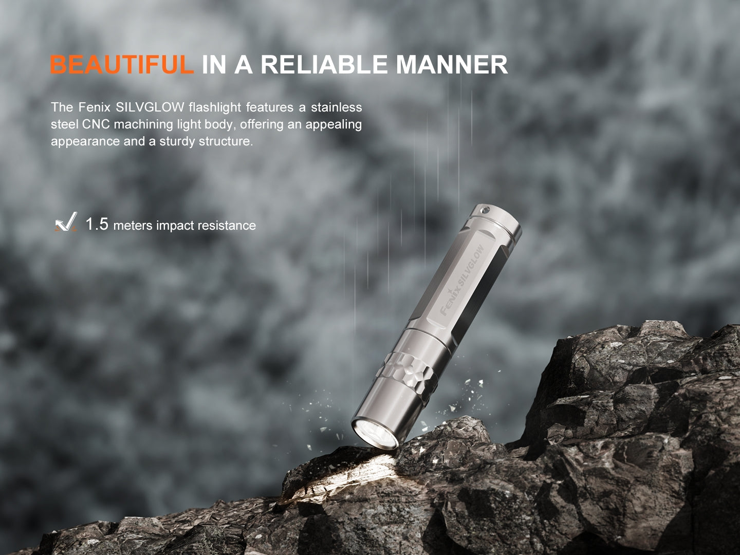Fenix SILVGLOWN - Lampe de poche porte clé édition limitée - 100 lumens - Revendeur Officiel Lampes FENIX depuis 2008 | Votre Boutique en ligne FENIX®
