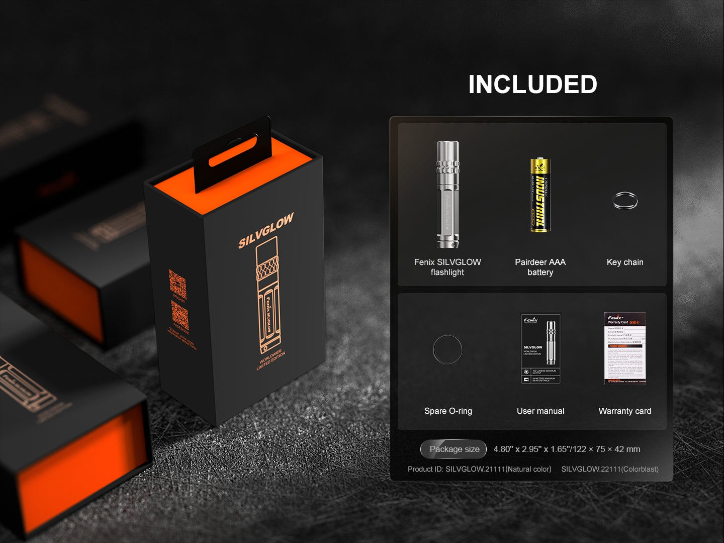 Fenix SILVGLOWN - Lampe de poche porte clé édition limitée - 100 lumens - Revendeur Officiel Lampes FENIX depuis 2008 | Votre Boutique en ligne FENIX®