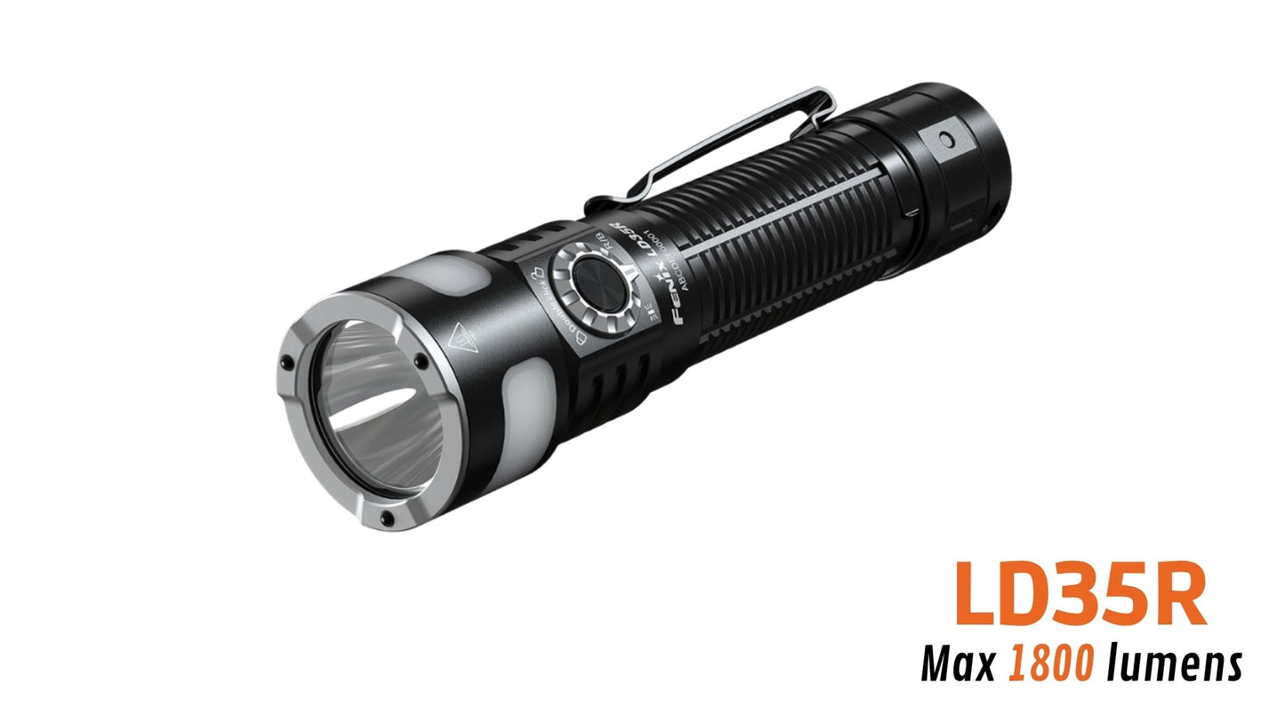 Fenix LD35R - Lampe de poche polyvalente à trois sources lumineuses - 1800 lumens
