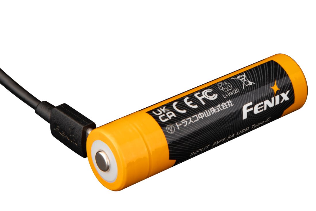 Fenix ARB-L18-4000U Batterie rechargeable 3.6V - 4000mAh - USB-C - Revendeur Officiel Lampes FENIX depuis 2008 | Votre Boutique en ligne FENIX®
