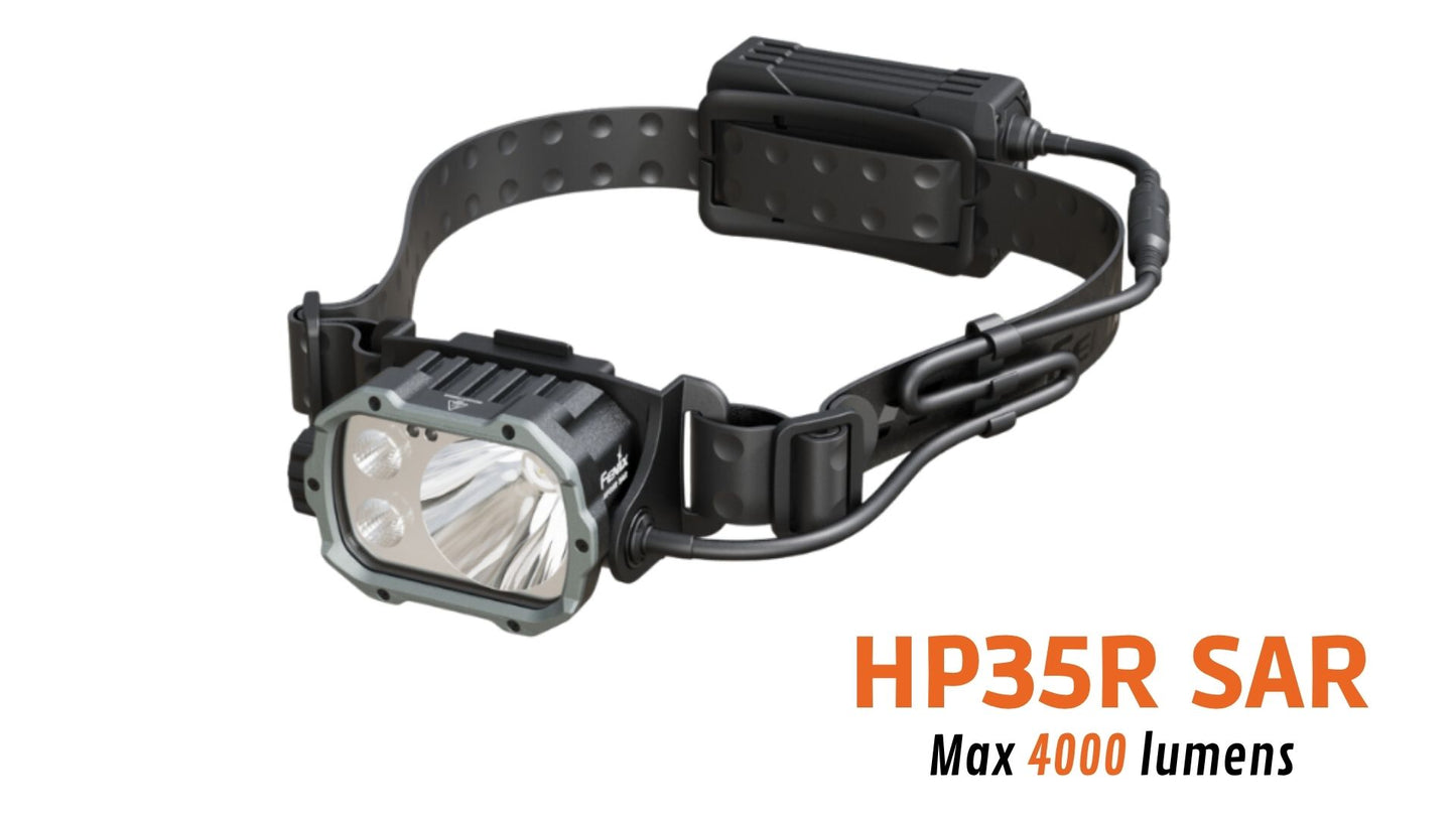 Fenix HP35R SAR - Lampe frontale rechargeable USB-C - 4000 lumens - 450 mètres de portée - Revendeur Officiel Lampes FENIX depuis 2008 | Votre Boutique en ligne FENIX®