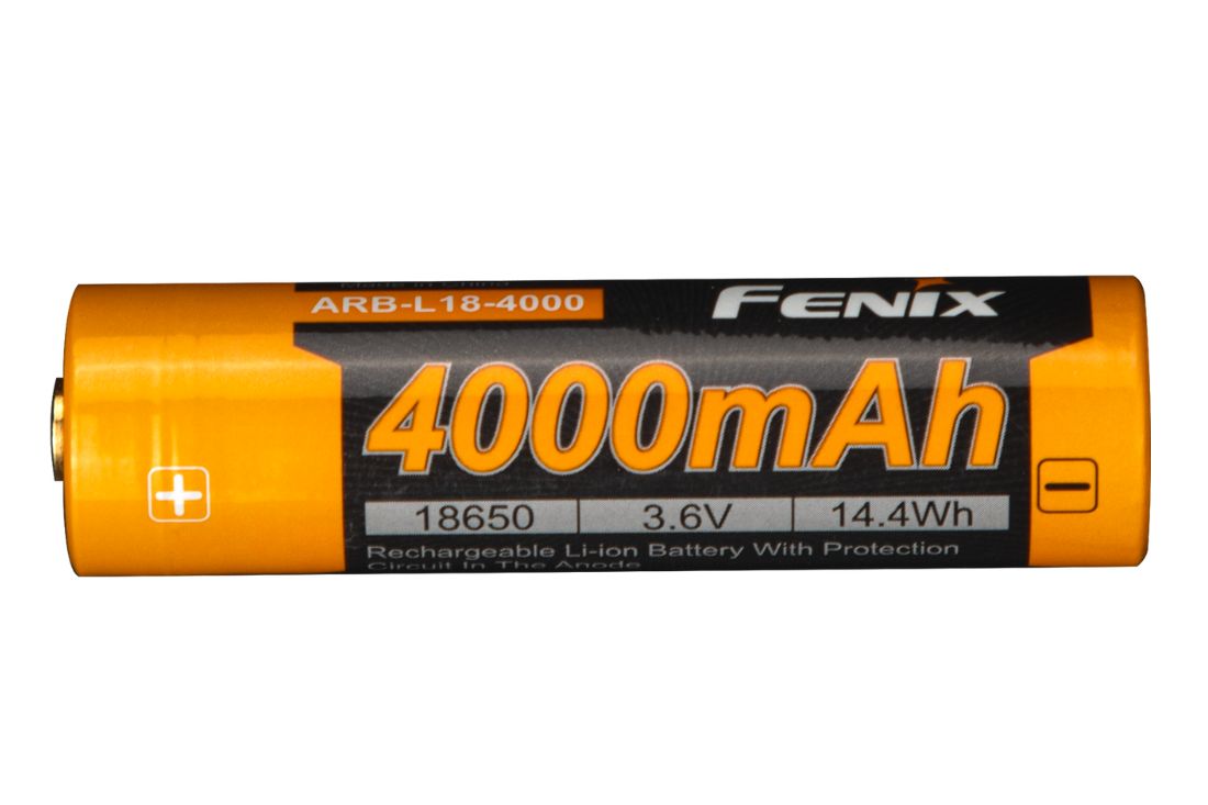 Fenix ARB-L18-4000 Batterie rechargeable 3.6V - 4000 mAh - Revendeur Officiel Lampes FENIX depuis 2008 | Votre Boutique en ligne FENIX®