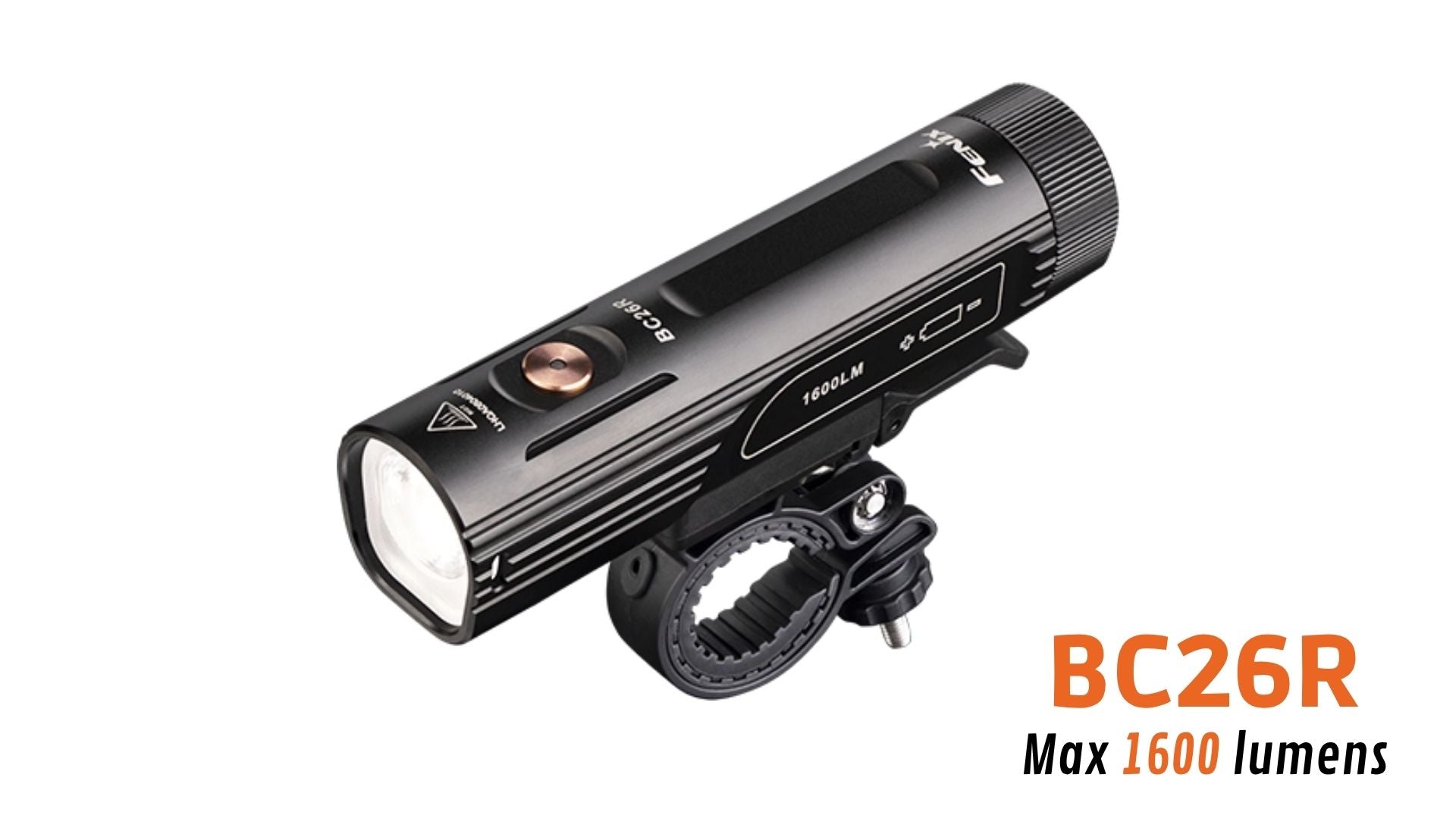 Fenix BC15R - Lampe de vélo - 400 lumens - Rechargeable USB-C Fenix BC15R - Lampe de vélo - 400 lumens - Rechargeable USB-C