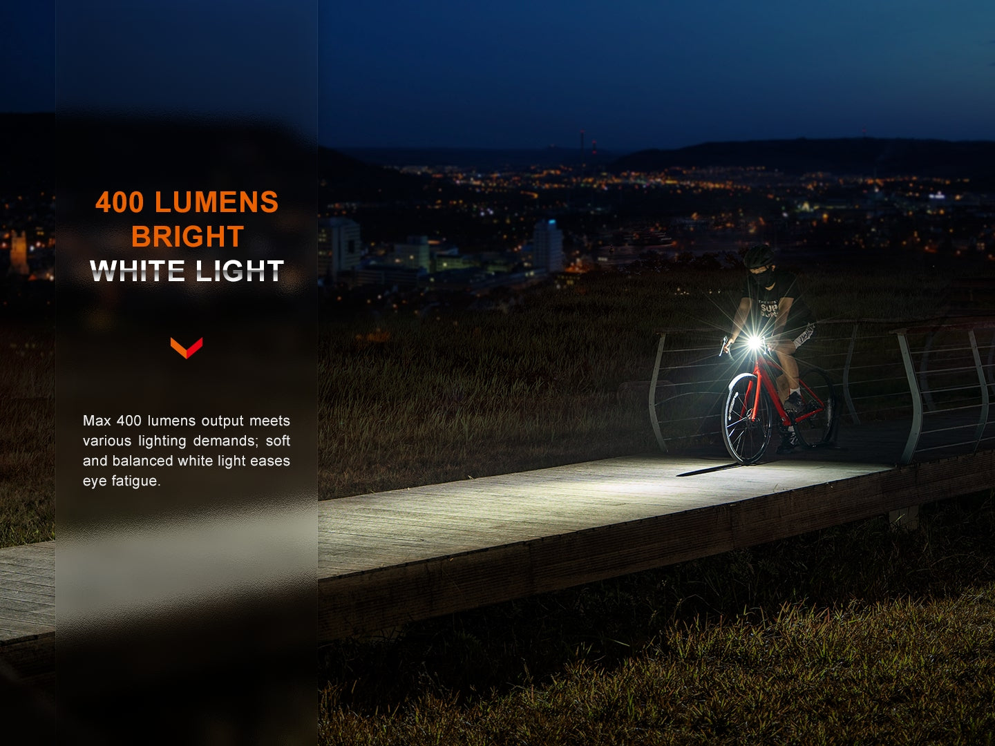 Fenix BC15R - lampe de vélo - 400 lumens - Rechargeable USB-C - Revendeur Officiel Lampes FENIX depuis 2008 | Votre Boutique en ligne FENIX®