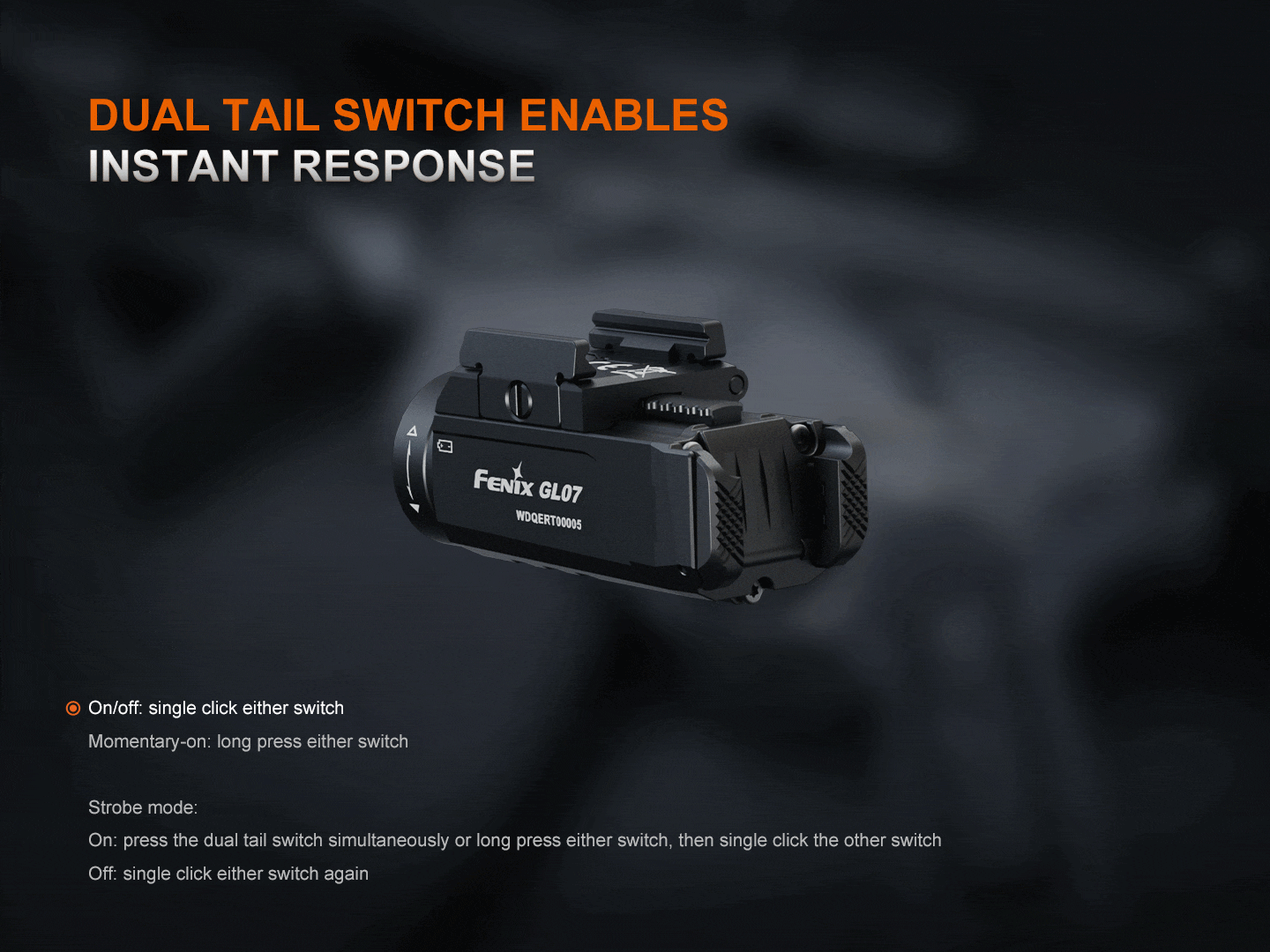 Fenix GL07 - Lampe d'arme compacte - 700 Lumens