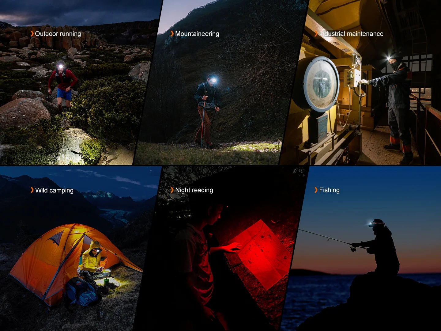 Fenix HP12R-T - Lampe frontale de trail running - 1300 lumens - Rechargeable USB-C