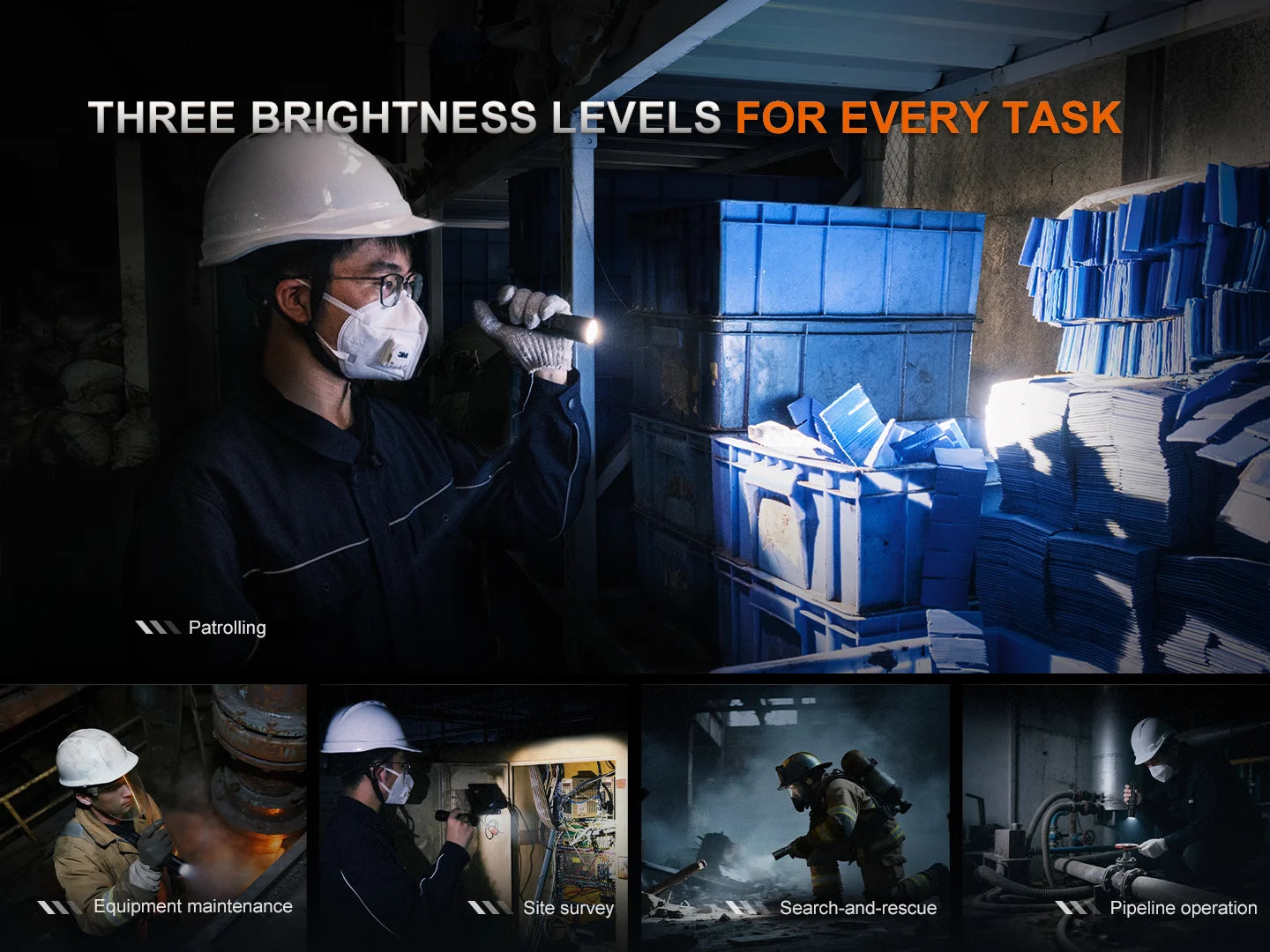 Fenix WF30RE - Lampe torche à sécurité intrinsèque - 300 lumens