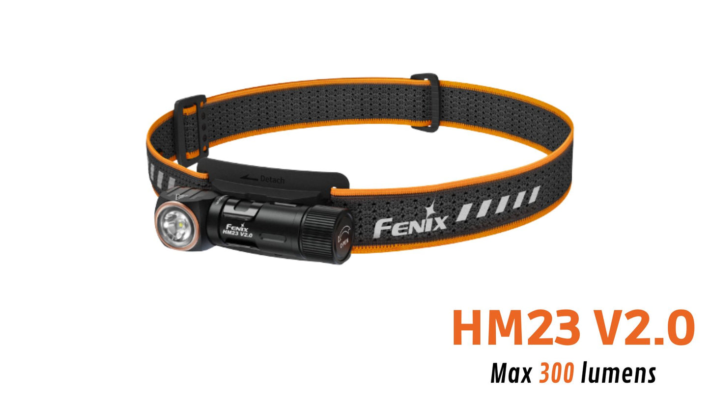 Fenix HM23 V2.0 - Lampe frontale ultralégère polyvalente - 300 lumens