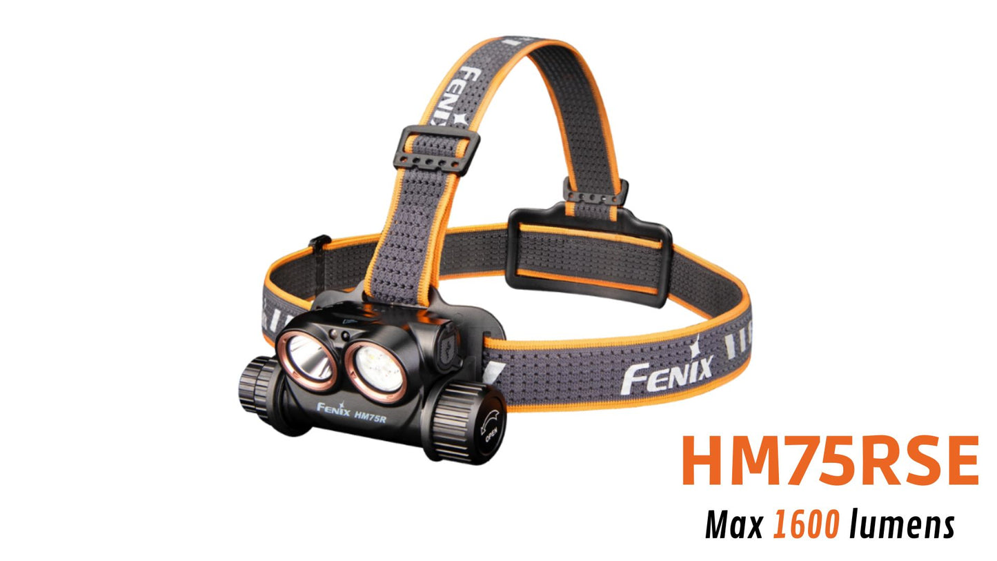 Fenix HM75R SE - Lampe frontale sans batterie externe supplémentaire - 1600 lumens - Revendeur Officiel Lampes FENIX depuis 2008 | Votre Boutique en ligne FENIX®