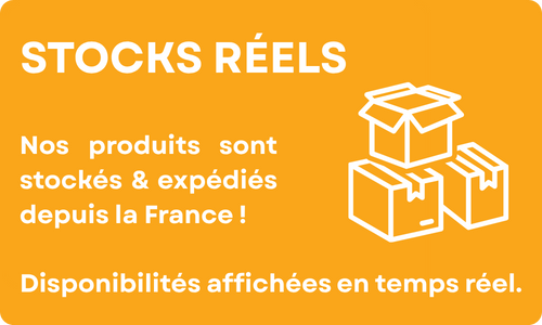 Nos stocks sont mis à jours en temps réel
