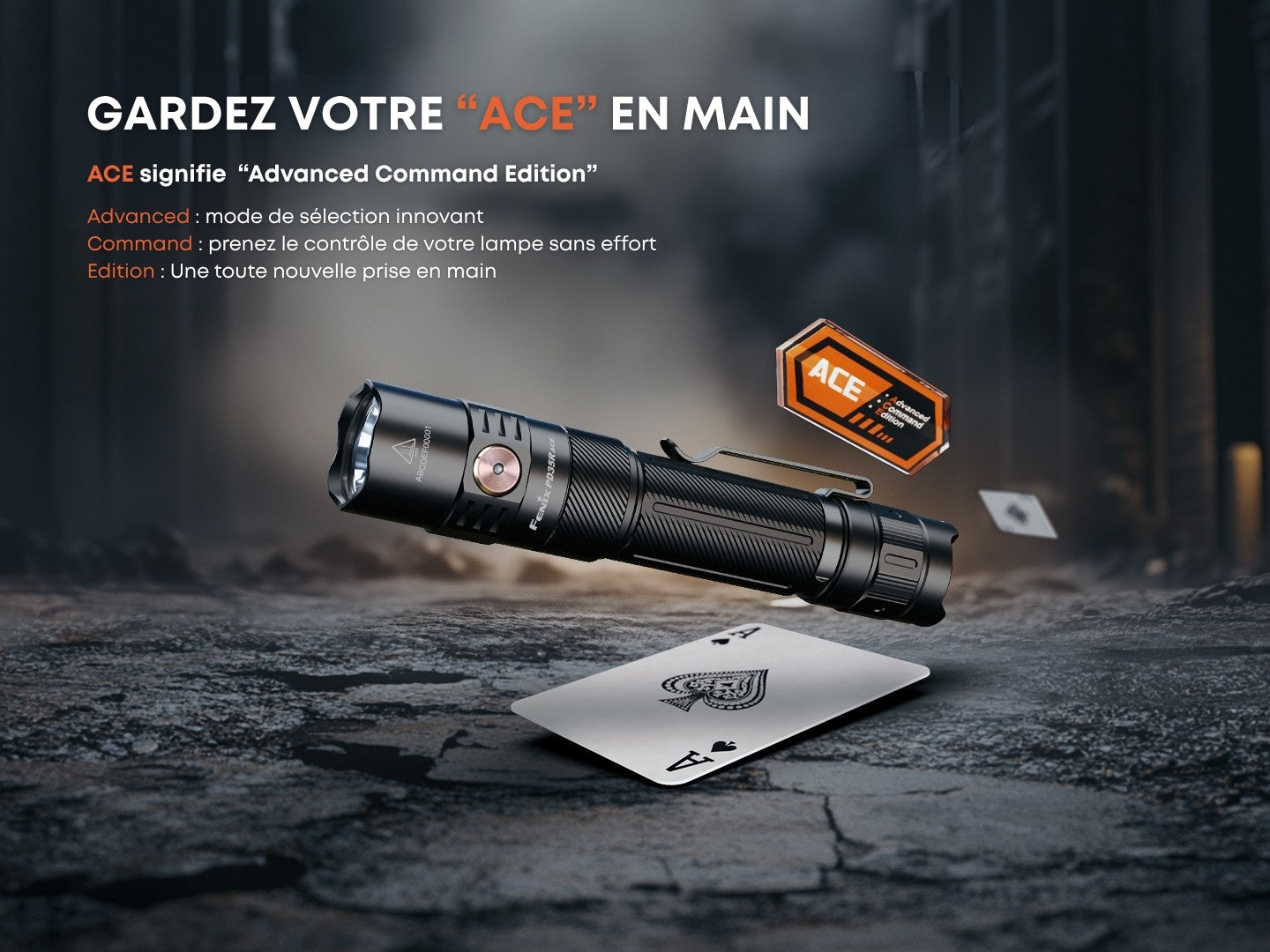 Fenix PD35R ACE Lampe de poche multimode - 2000 lumens - Rechargeable USB-C - Revendeur Officiel Lampes FENIX depuis 2008 | Votre Boutique en ligne FENIX®
