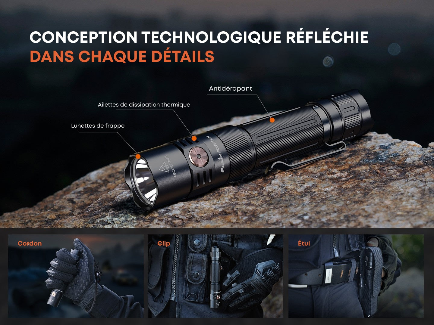 Fenix PD35R ACE Lampe de poche multimode - 2000 lumens - Rechargeable USB-C - Revendeur Officiel Lampes FENIX depuis 2008 | Votre Boutique en ligne FENIX®