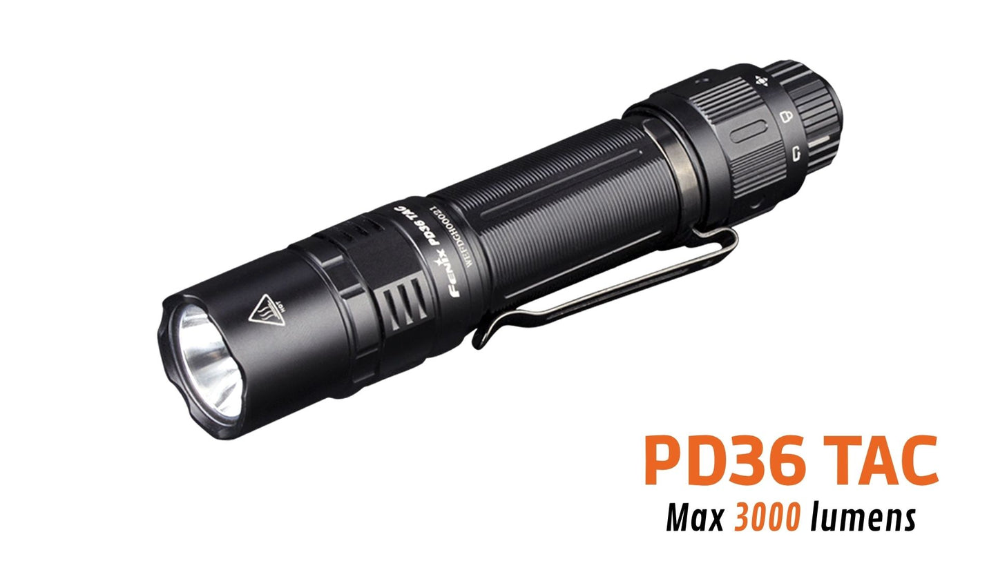 Fenix PD36 TAC - Lampe tactique - 3000 lumens - pack complet - Revendeur Officiel Lampes FENIX depuis 2008 | Votre Boutique en ligne FENIX®