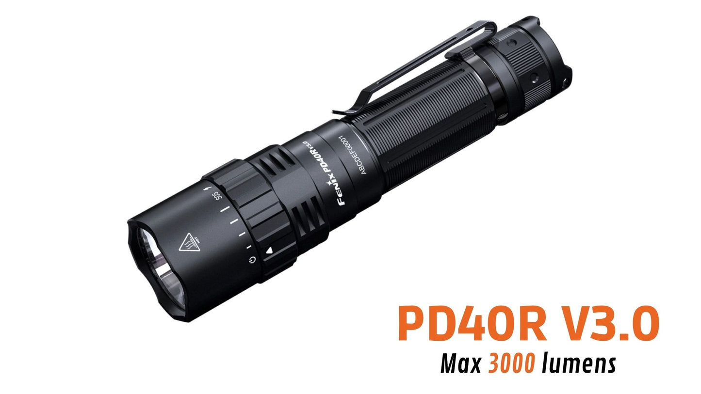 Fenix PD40R V3.0 - Lampe à commutation rotative - 3000 lumens - Revendeur Officiel Lampes FENIX depuis 2008 | Votre Boutique en ligne FENIX®