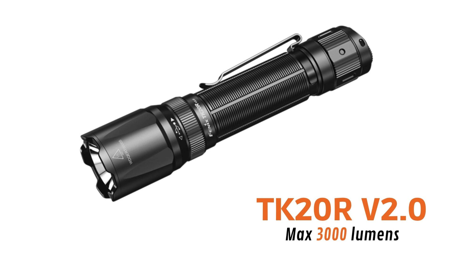 Fenix TK20R V2.0 - 3000 lumens - Rechargeable USB-C - Pack complet - Revendeur Officiel Lampes FENIX depuis 2008 | Votre Boutique en ligne FENIX®