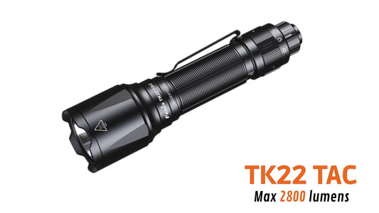 Fenix TK22TAC - 2800 lumens - Rechargeable USB-C - Pack complet - Revendeur Officiel Lampes FENIX depuis 2008 | Votre Boutique en ligne FENIX®