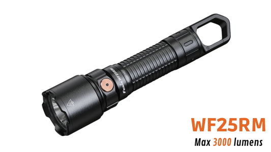 Fenix WF25RM - Lampe de poche rechargeable polyvalente - 3000 lumens - Revendeur Officiel Lampes FENIX depuis 2008 | Votre Boutique en ligne FENIX®