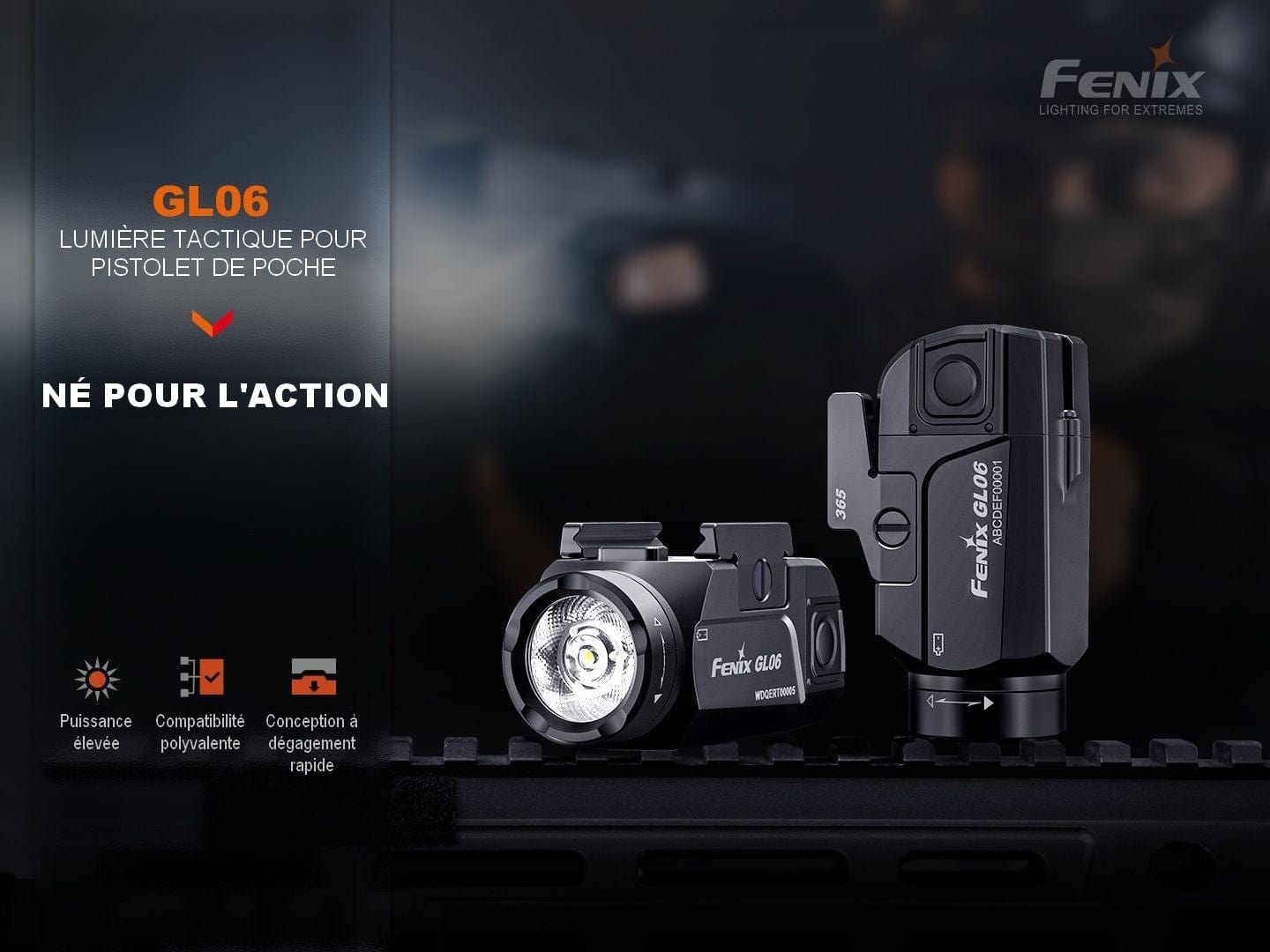 Fenix GL06 - 600 Lumens - 140 mètres de portée Revendeur Officiel Lampes FENIX depuis 2008 | Votre Boutique en ligne FENIX®