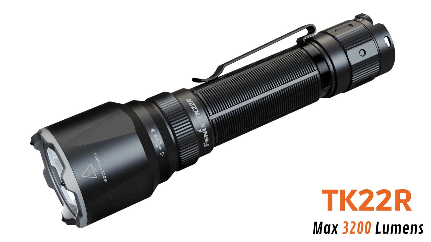 Fenix TK22R - Lampe tactique 3200 lumens - interrupteur FlexiSensa - Rechargeable - Revendeur Officiel Lampes FENIX depuis 2008 | Votre Boutique en ligne FENIX®