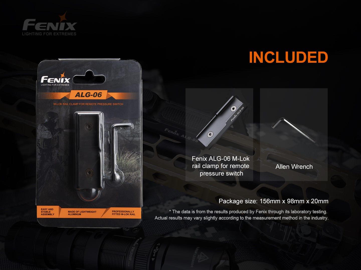 Fenix ALG-06 - Rail pour interrupteur déporté M-Lok Revendeur Officiel Lampes FENIX depuis 2008 | Votre Boutique en ligne FENIX®