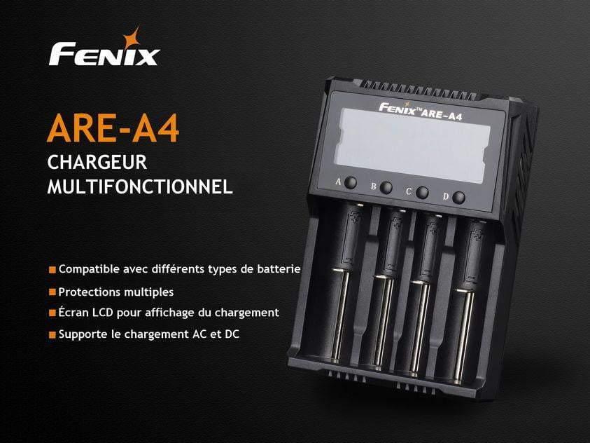 Fenix ARE-A4 - Chargeur de batterie intelligent à 4 canaux Site Officiel FENIX® - Votre boutique en ligne Fenix®