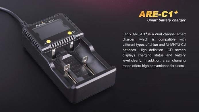 Fenix ARE-C1+ avec écran LCD pour piles 26650 , 18650 , 16340 , 14500 , 10440, Ni-MH - Ni-Cd: AA , AAA , C Site Officiel FENIX® - Votre boutique en ligne Fenix®