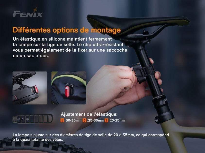 Fenix BC05R V2.0 - feu arrière de vélo rechargeable Site Officiel FENIX® - Votre boutique en ligne Fenix®