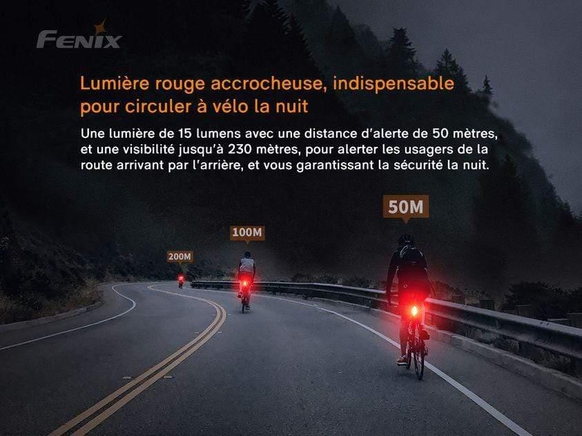 Fenix BC05R V2.0 - feu arrière de vélo rechargeable Site Officiel FENIX® - Votre boutique en ligne Fenix®