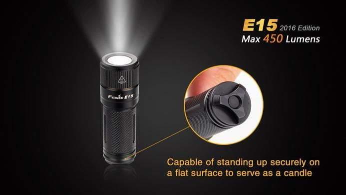 Fenix E15 - 450 Lumens - édition 2016 Site Officiel FENIX® - Votre boutique en ligne Fenix®