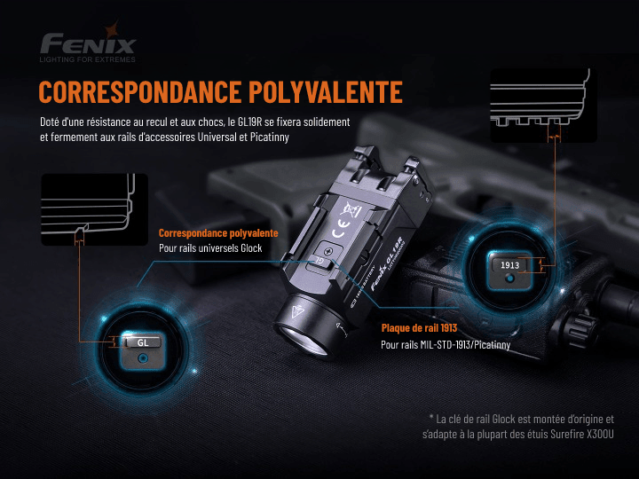 Fenix GL19R - Lampe tactique rechargeable à haut rendement - Max 1200 Lumens Revendeur Officiel Lampes FENIX depuis 2008 | Votre Boutique en ligne FENIX®