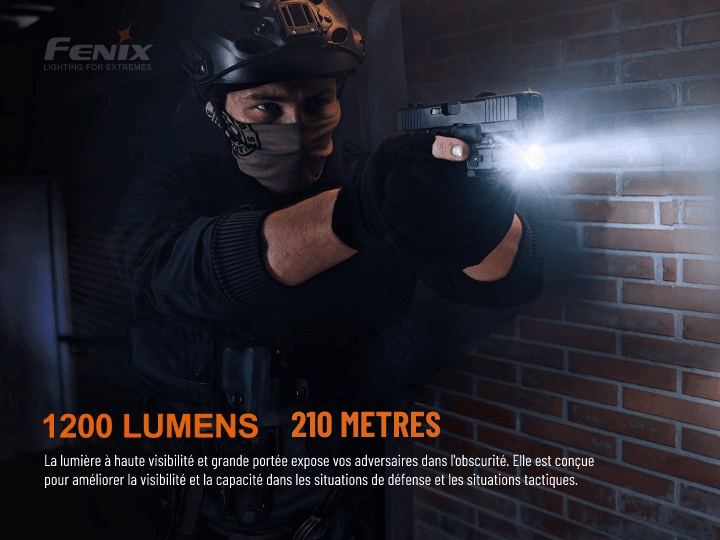 Fenix GL19R - Lampe tactique rechargeable à haut rendement - Max 1200 Lumens Revendeur Officiel Lampes FENIX depuis 2008 | Votre Boutique en ligne FENIX®