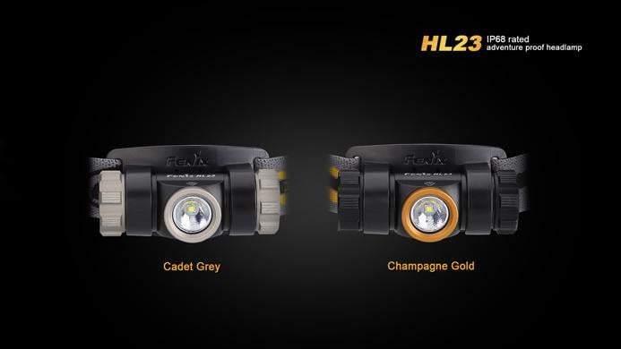 Fenix HL23 - Champagne Gold & Waterproof Site Officiel FENIX® - Votre boutique en ligne Fenix®