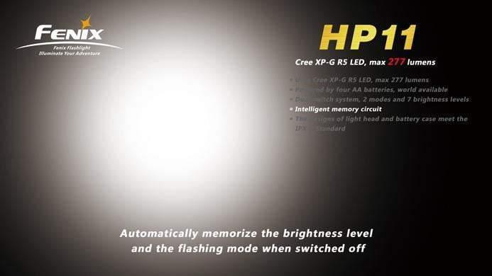 Fenix HP11 - 277 Lumens Site Officiel FENIX® - Votre boutique en ligne Fenix®