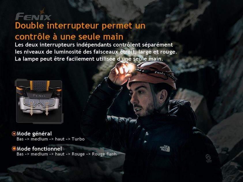 Fenix HP16R - 1700 lumens - rechargeable USB-C - pack complet Site Officiel FENIX® - Votre boutique en ligne Fenix®