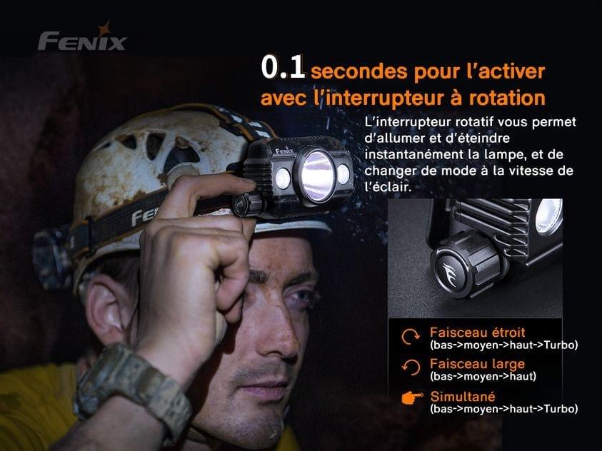 Fenix HP30R V2.0 - Frontale double faisceau - 3000 lumens Pack complet Revendeur Officiel Lampes FENIX depuis 2008 | Votre Boutique en ligne FENIX®