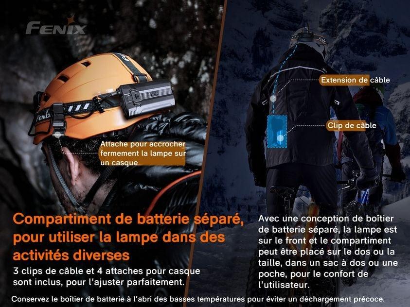 Fenix HP30R V2.0 - Frontale double faisceau - 3000 lumens Pack complet Revendeur Officiel Lampes FENIX depuis 2008 | Votre Boutique en ligne FENIX®
