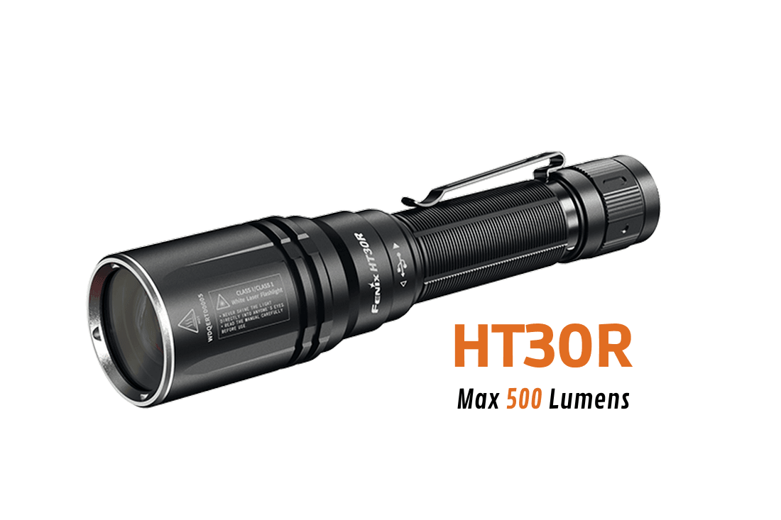 Fenix HT30R - Lampe de poche laser blanche haute performance - Max 500 lumens Revendeur Officiel Lampes FENIX depuis 2008 | Votre Boutique en ligne FENIX®