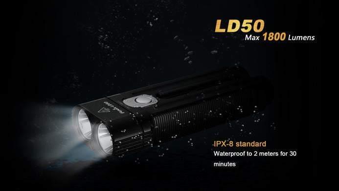 Fenix LD50 - 1800 Lumens Site Officiel FENIX® - Votre boutique en ligne Fenix®