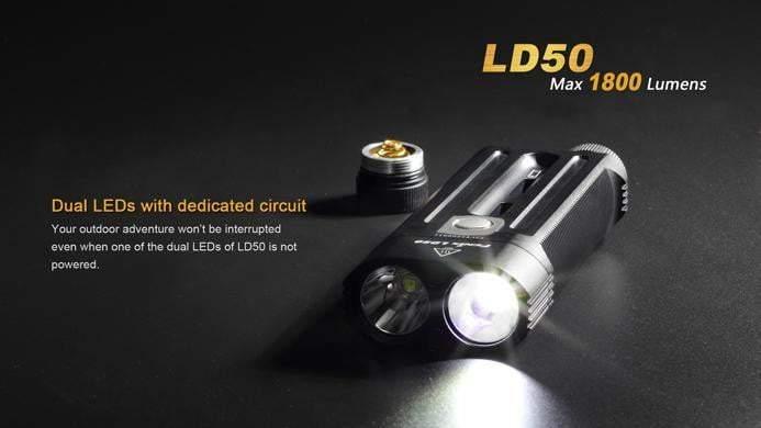 Fenix LD50 - 1800 Lumens Site Officiel FENIX® - Votre boutique en ligne Fenix®