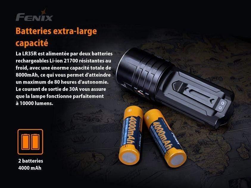 Fenix LR35R rechargeable - 10 000 lumens - pack complet Site Officiel FENIX® - Votre boutique en ligne Fenix®