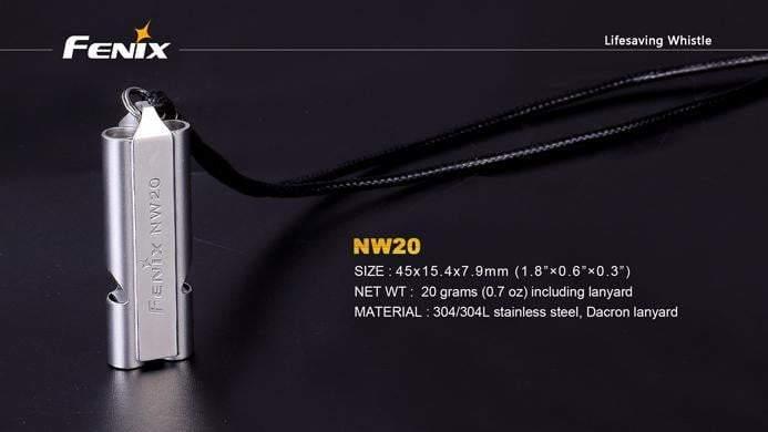 Fenix NW20 Sifflet d'urgence - 120dB Site Officiel FENIX® - Votre boutique en ligne Fenix®