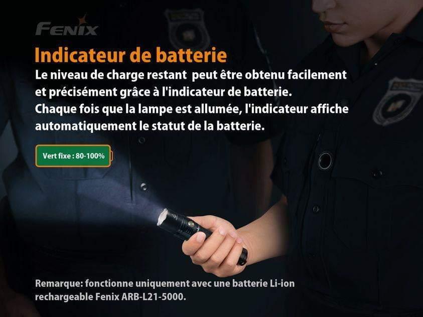 Fenix PD36R - 1600 lumens et 283 mètres de portée - autonomie 5000mAh avec batterie rechargeable USB incluse Site Officiel FENIX® - Votre boutique en ligne Fenix®