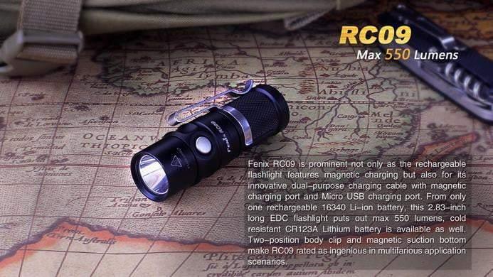 Fenix RC09 - 550 Lumens Rechargeable Site Officiel FENIX® - Votre boutique en ligne Fenix®