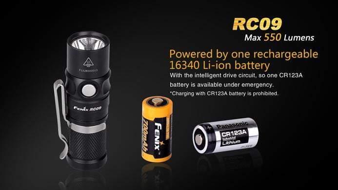 Fenix RC09 - 550 Lumens Rechargeable Site Officiel FENIX® - Votre boutique en ligne Fenix®