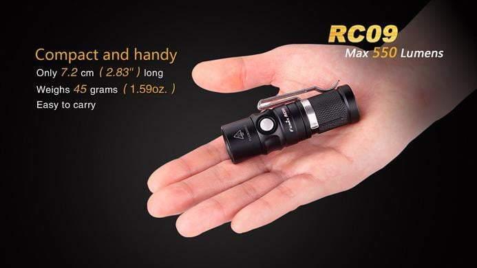 Fenix RC09 - 550 Lumens Rechargeable Site Officiel FENIX® - Votre boutique en ligne Fenix®