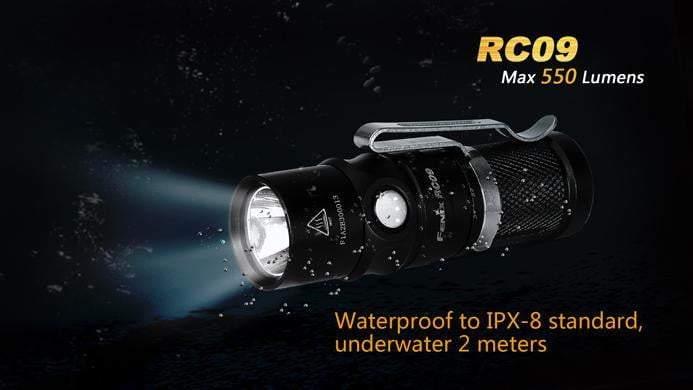 Fenix RC09 - 550 Lumens Rechargeable Site Officiel FENIX® - Votre boutique en ligne Fenix®